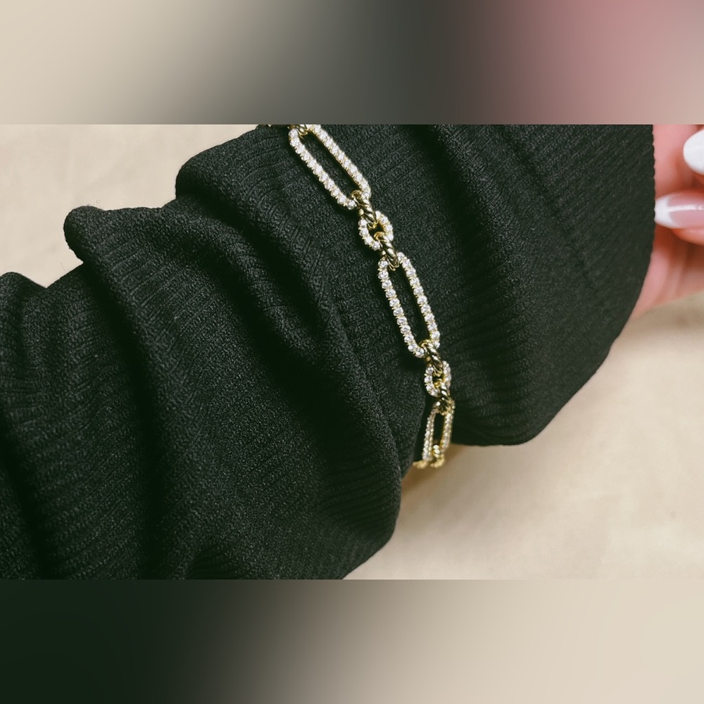 David Yurman 18K Gold Pavé Diamond Bracelet – 2.18 Carats |  Authentic + Box - Picture 6 of 10